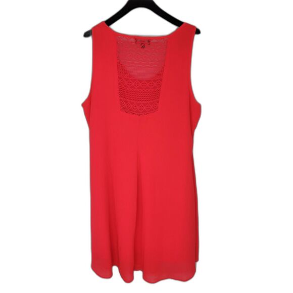 My Michelle Coral Pink Lace Above Knee Dress - Picture 2 of 3